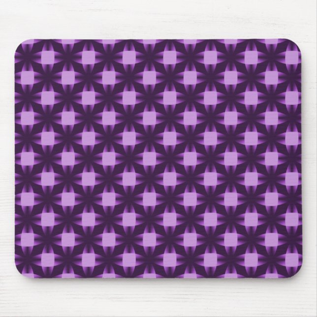 Plum Purple Daring Discs Mousepad (Front)