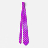 Plum Purple Diamond Geometrical Tie (Back)