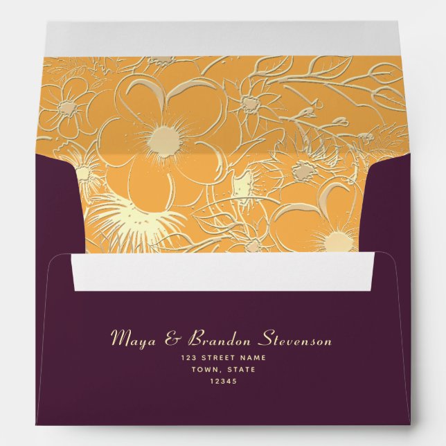 Plum Purple Envelope (Back (Bottom))