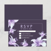 Plum Purple Lily Flower Floral Spring Wedding