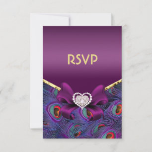 Plum Purple  Peacock RSVP