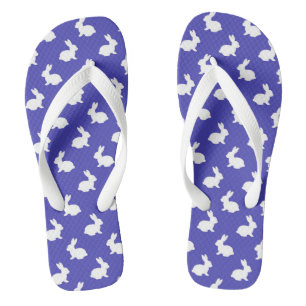 Plum Purple Rabbit Flip Flops