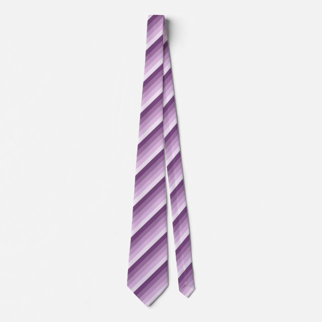 Plum purple shadow stripes tie (Front)