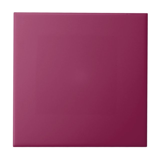 Plum Purple Solid Colour Tile (Front)