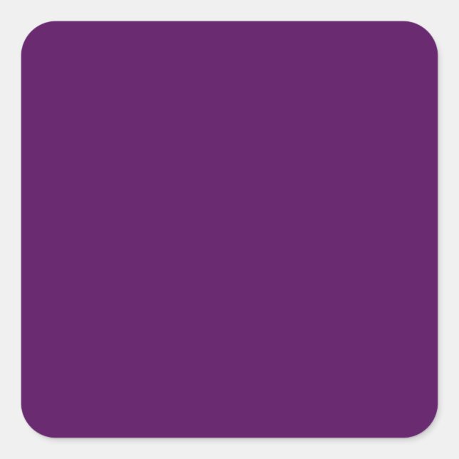 Plum Purple Square Sticker (Front)