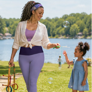 "PLUM PURRFECT" Custom High-Waisted Capri Pants