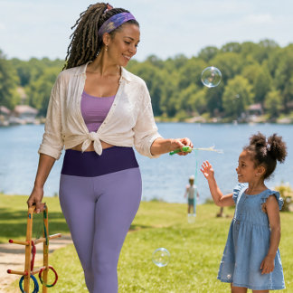 "PLUM PURRFRCT" Custom High-Waisted Capri Pants