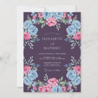 Plum Ravishing Floral Spring Wedding