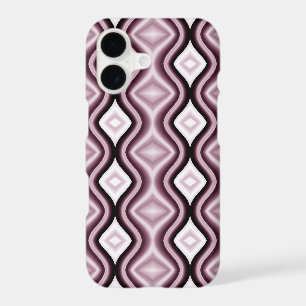 Plum Red Diamond Pattern