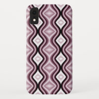 Plum Red Diamond Pattern
