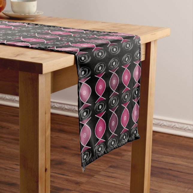 Plum Royale Cotton Table Runner (In Situ)