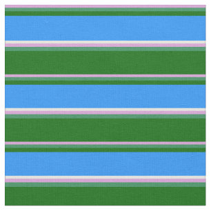 Plum, Sea Green, Dark Green, Blue, and White Fabric