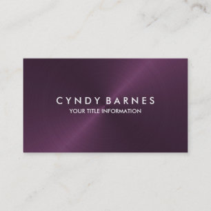 Plum Sheen Business Card
