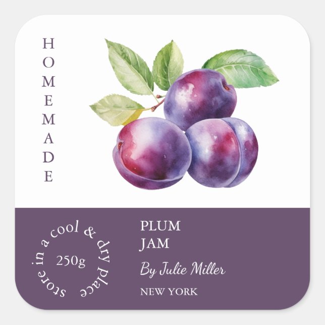 Plum Small Business Label (Front)