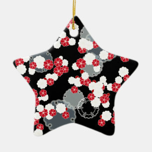 Plum Snow Ring New Year's Day Ceramic Tree Decoration