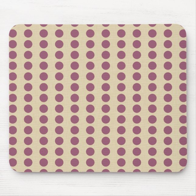 Plum Spice Moods Dots Mouse Mat (Front)