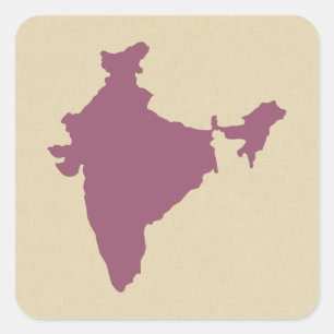 Plum Spice Moods India Square Sticker