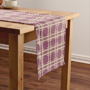 Plum Spice Moods Lattice Short Table Runner