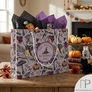 Plum Spooky Hummingbird Garden Gift Bag