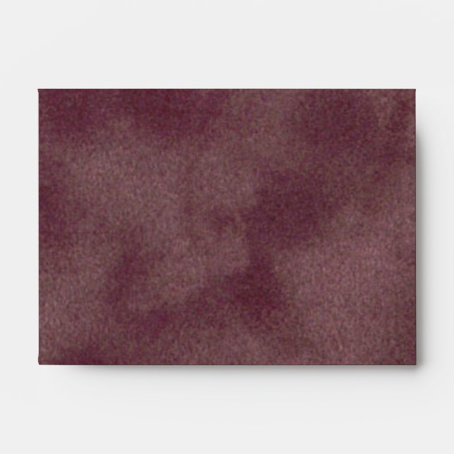 Plum Suede Envelope (Front)