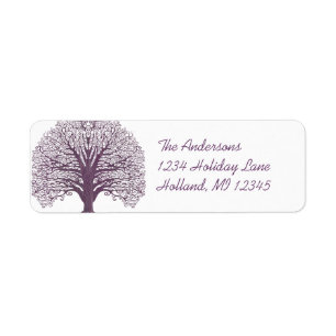 Plum Swirl Tree Return Address