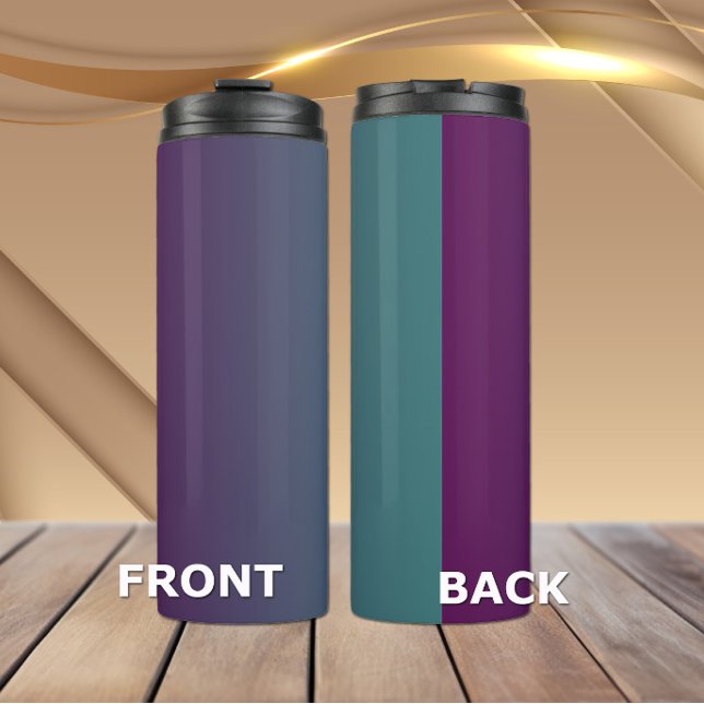 Plum Teal Ombre -  Elegant Plum Gradient Tumbler (Creator Uploaded)