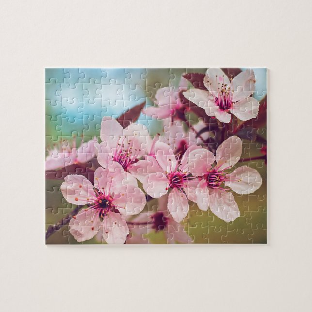 Plum Tree Blossoms 8"x10" challenging Jigsaw Puzzle (Horizontal)