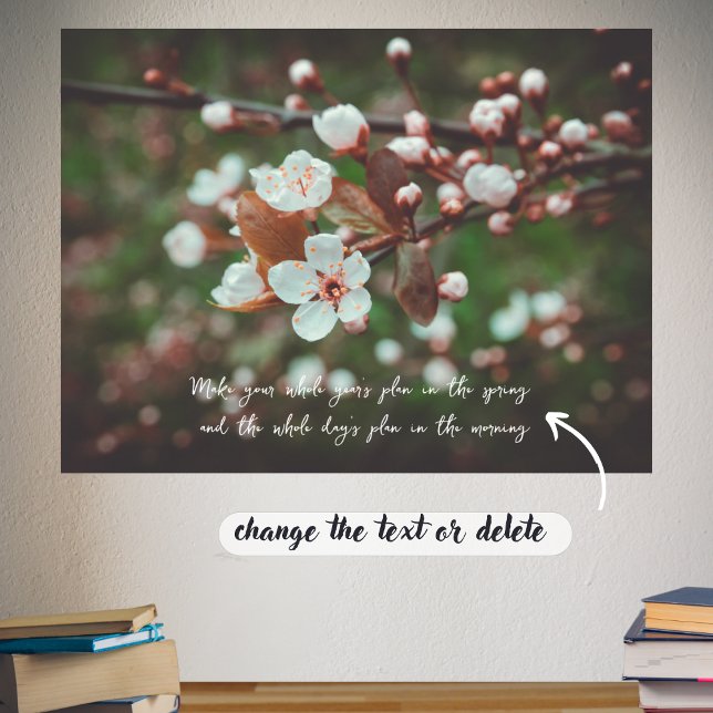 Plum Tree Branches with White Flowers Poster (Creator Uploaded)