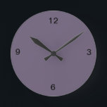 Plum Wall Clock<br><div class="desc">All of the Plum products match with the other plum colours in this store and this is the new trending colour for 2014.</div>