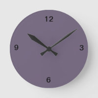 Plum Wall Clock
