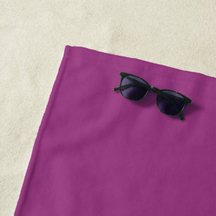 Plum Wine Purple Spring Season Solid Colour Beach Towel