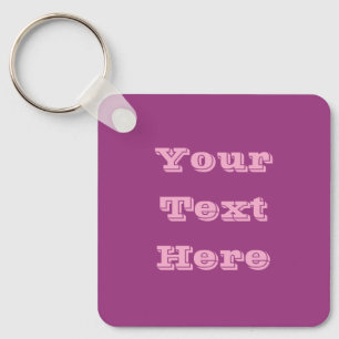 Plum Wine Purple Spring Season Solid Colour Key Ring