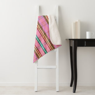 Plumage Plaid TB Sherpa Blanket