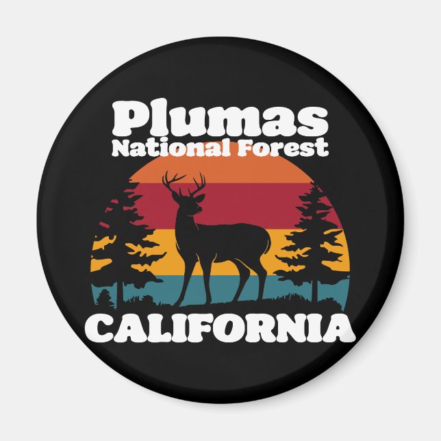 Plumas National Forest California Magnet (Front)