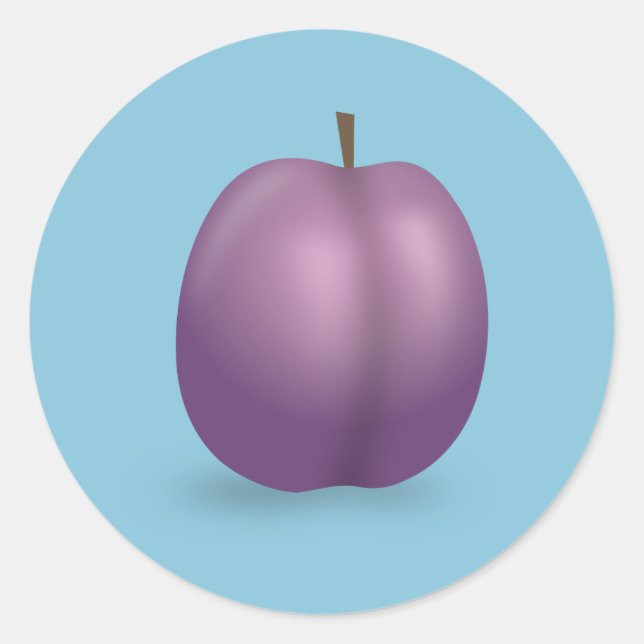 Plumb Classic Round Sticker (Front)