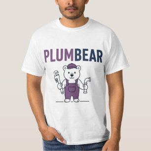 Plumbear – Funny Bear Plumber Pun T-Shirt