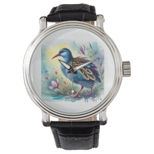 Plumbeous Rail 010924AREF101 - Watercolor Watch