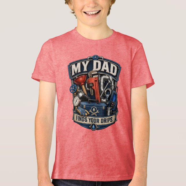 Plumber (2) Tri-Blend shirt (Front)