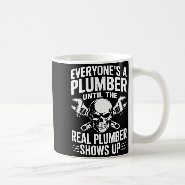 Plumber Art For Men Women Plumbing Pefitter Plumbe Coffee Mug (Right)