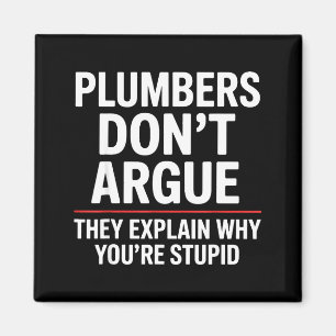 Plumber Art For Men Women Plumbing Pefitter Plumbe Magnet