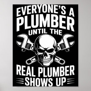 Plumber Art For Men Women Plumbing Pefitter Plumbe Poster