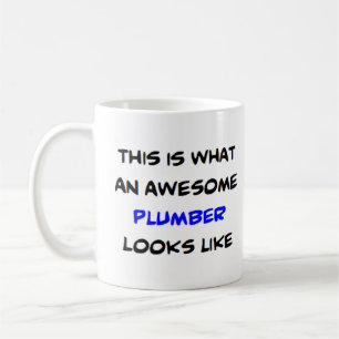 plumber, awesome coffee mug