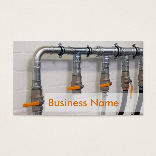 plumber business card