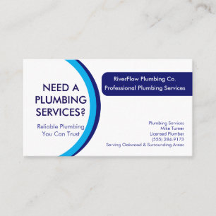 Plumber Business Card Template Plumbing Services