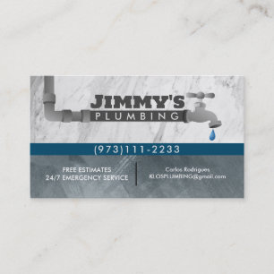 Plumber Business Cards