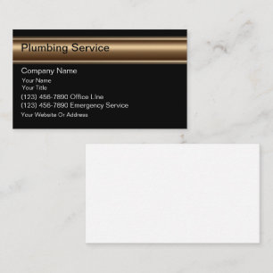 Plumber Business Cards