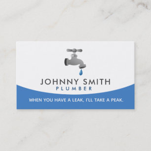 Plumber Business Cards