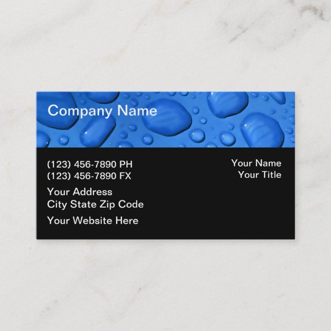Plumber Business Cards (Front)