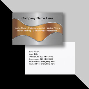 Plumber Business Cards