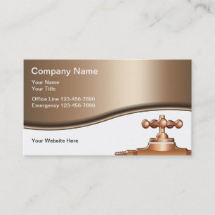 Plumber Business Cards